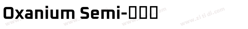Oxanium Semi字体转换